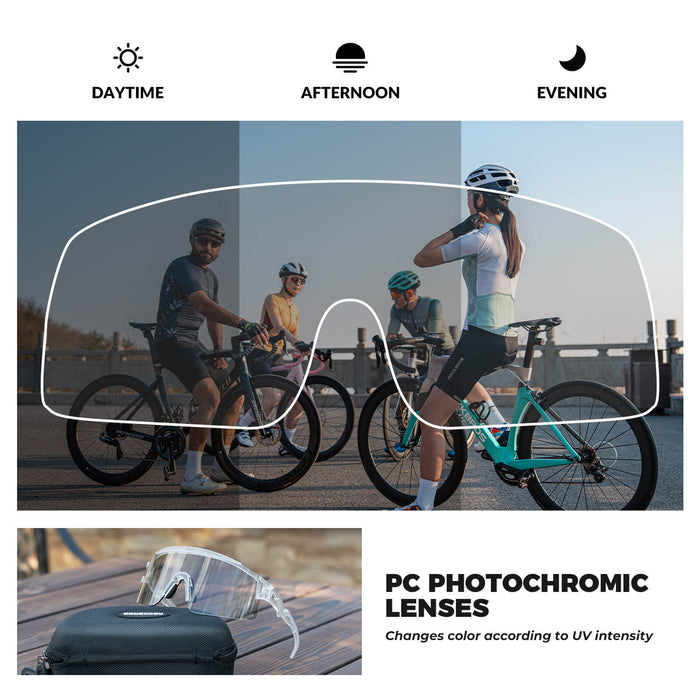 Half Frame Photochromic Cycling Sunglasses - SP337