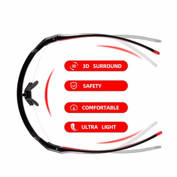 Half Frame Photochromic Cycling Sunglasses