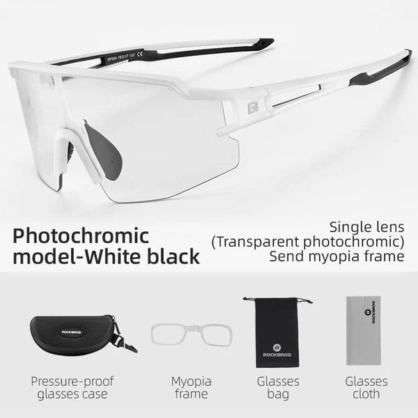 Half Frame Photochromic Cycling Sunglasses