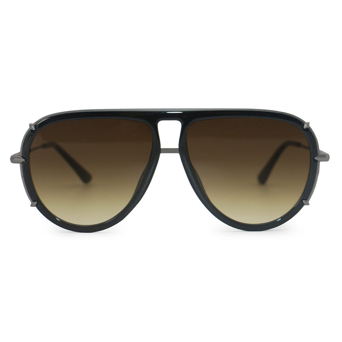 TOPFOXX Ivy Luxe - Olive Tangle-Free Round Aviator Sunglasses - Product image