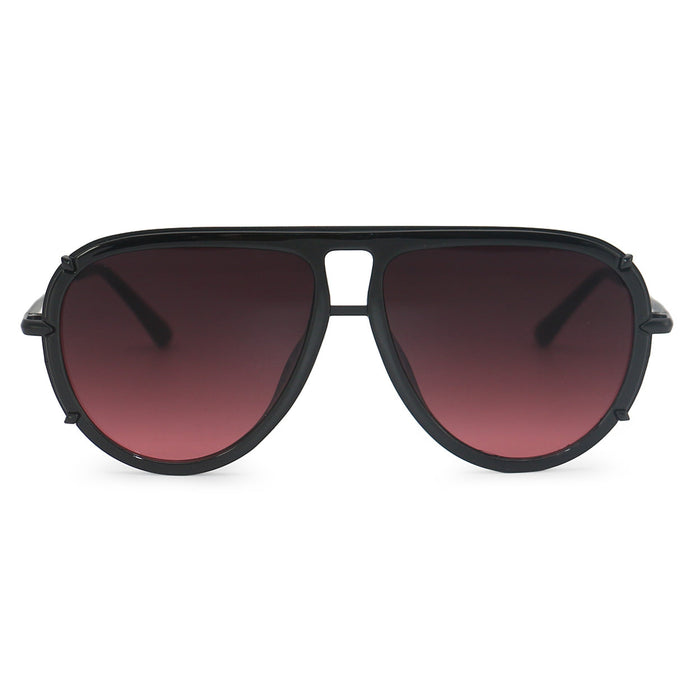 TOPFOXX Sunglasses Ivy Luxe - Ruby Tangle-Free Round Aviator Sunglasses