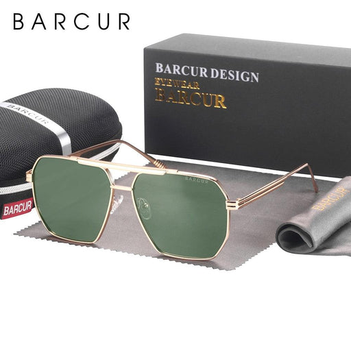 BARCUR Vintage Retro Oversized BARCUR Big Frame Sunglasses - Product image