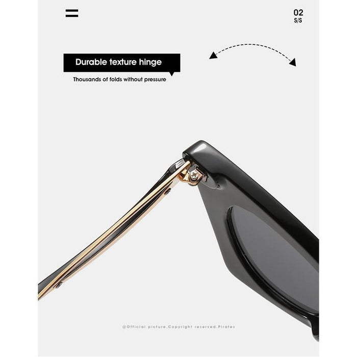 BARCUR Vintage Square Cat Eye Sunglasses Women Retro - Product image