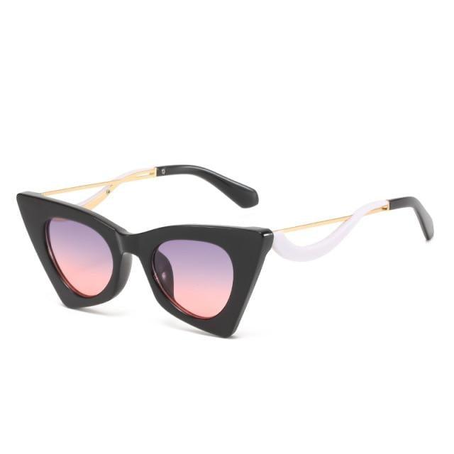 BARCUR Vintage Square Cat Eye Sunglasses Women Retro - Product image