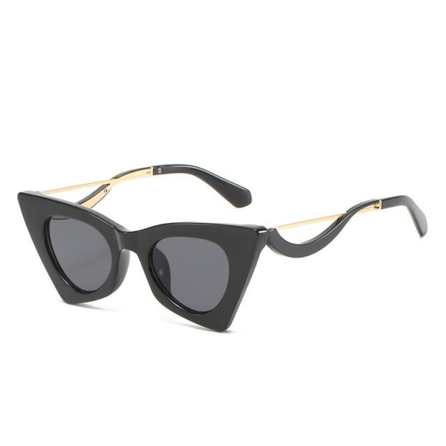 BARCUR Vintage Square Cat Eye Sunglasses Women Retro - Product image