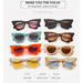 BARCUR Vintage Square Cat Eye Sunglasses Women Retro - Product image
