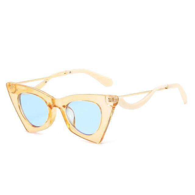 BARCUR Vintage Square Cat Eye Sunglasses Women Retro - Product image