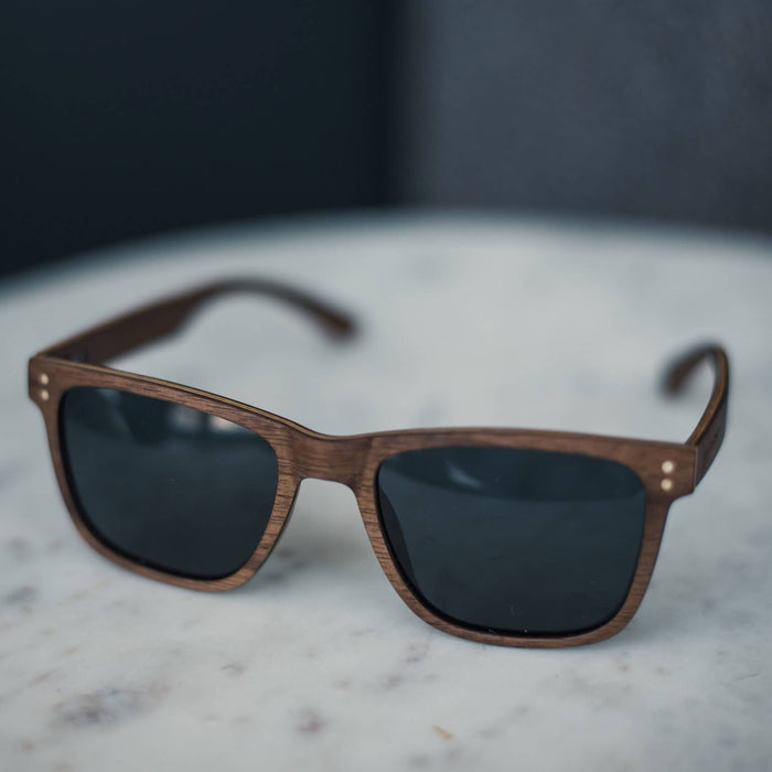 Walnut Wooden Wayfinder Sunglasses | Polarized UV400 | Joycoast