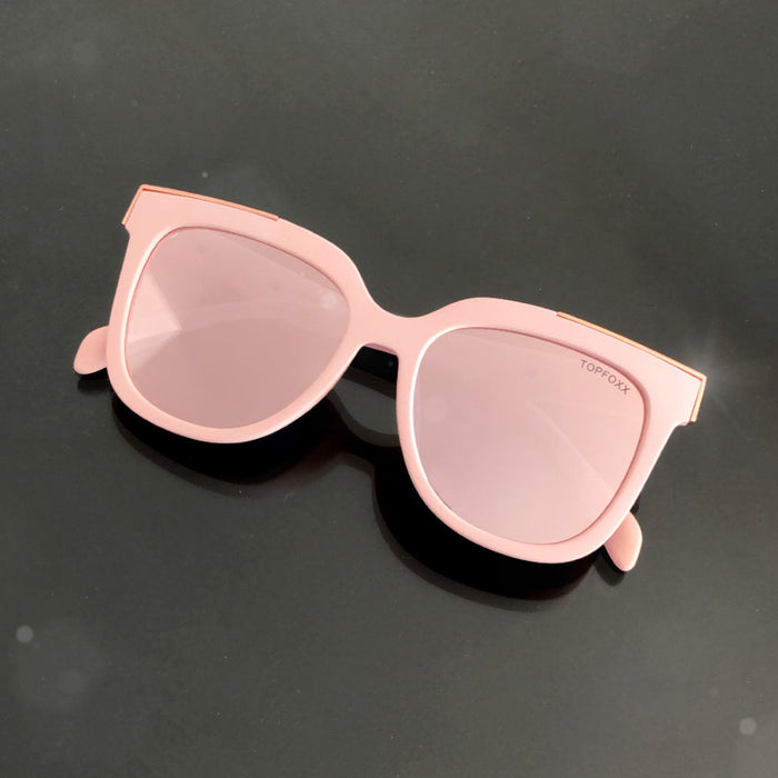 TOPFOXX Sunglasses Coco - Rosegold Frame Rosegold Lens Wayfarer Sunglasses