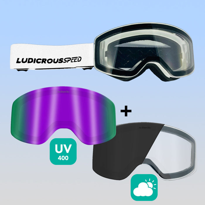 RO-SHAM-BO Sunglasses Ludicrous Speed Snow Goggles Set | Youth