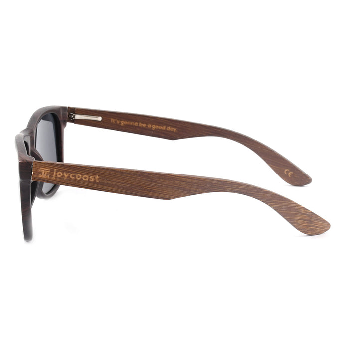 Woodgrain Mozz Walnut Wooden Sunglasses | Polarized | Joycoast