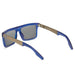 Sunglasses IVI VISION SEPULVEDA Matte Midway Blue Antique Brass / Pacific Blue Flash Lens