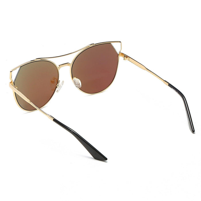 Sunglasses CRAMILO ASPEN | CA02K Womens Trendy Mirrored Lens Cat Eye