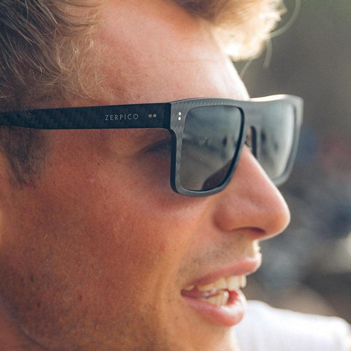 Sunglasses ZERPICO FIBROUS V4 Square Fashion Men Polarized Carbon Fiber