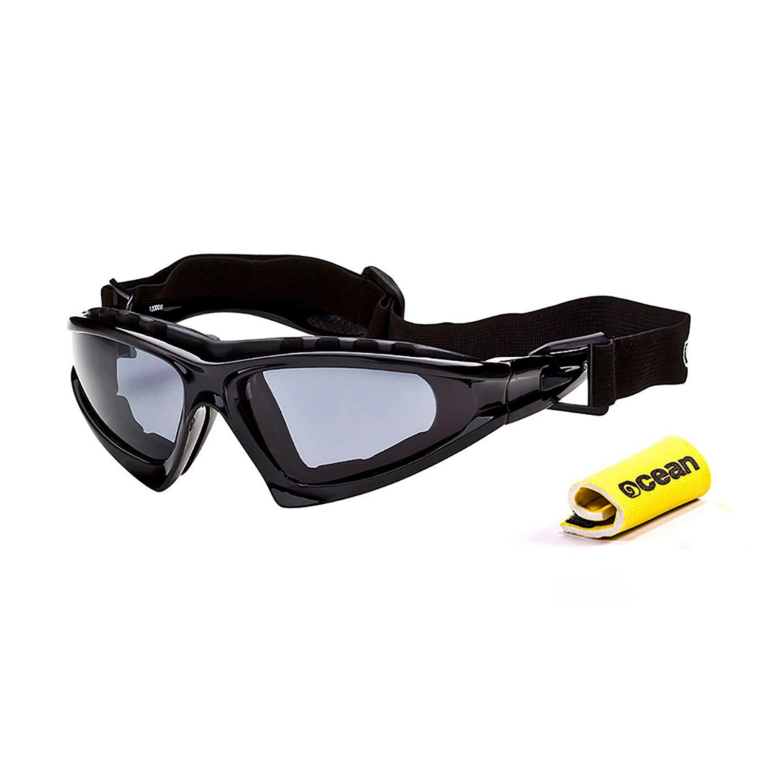 Ocean Cabarete Polarized Water Sports Sunglasses - Black Satin - Smoke