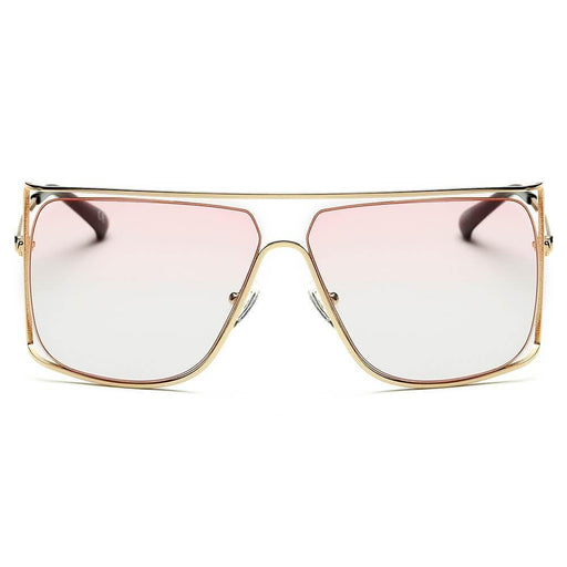 Sunglasses CRAMILO HAMEL | CA01 Women's Trendy Oversize Flat Top Metal Frame