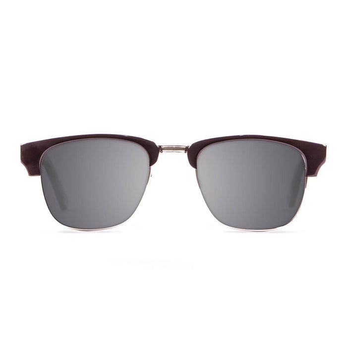 ocean sunglasses KRNglasses model NIZA SKU 13100.1 with jet black frame and smoke lens