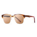 ocean sunglasses KRNglasses model NIZA SKU 13101.2 with nickel brown frame and blue lens