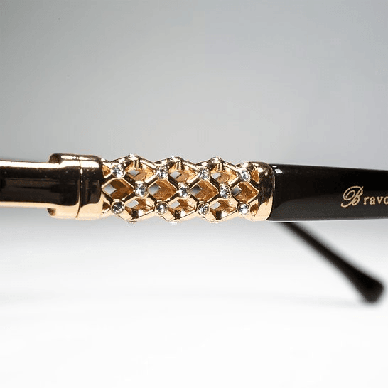 Sunglasses BRAVO Fashion Women with Swarovski Crystals on Temple