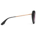 Sunglasses IVI VISION FAYE Matte Black Rose Gold / Rose Gradient Lens