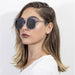 Sunglasses CRAMILO FERNDALE | CA12 Mirrored Polarized Lens Oversize Cat Eye