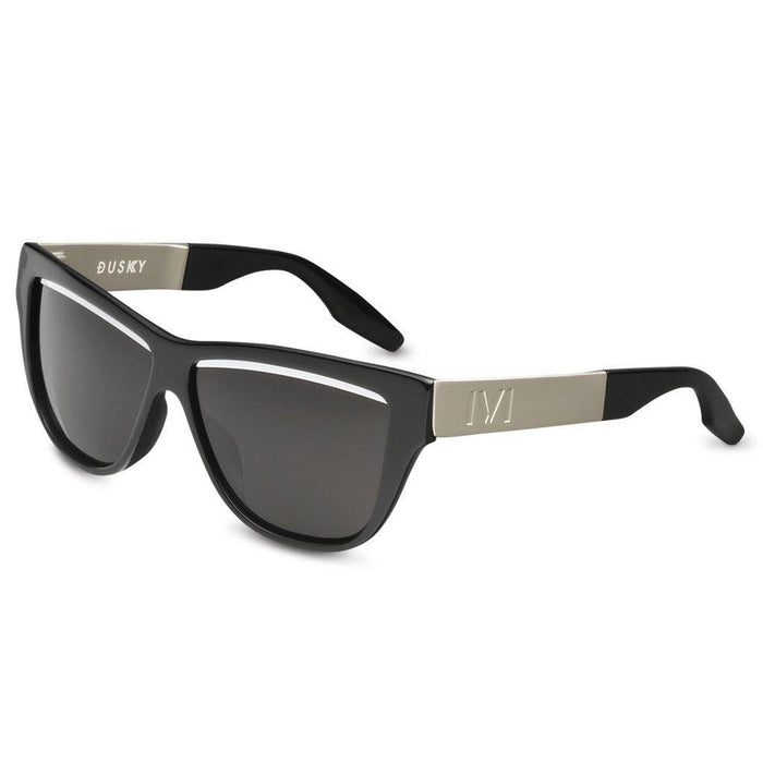 Sunglasses IVI VISION DUSKY Polished Black Brushed Aluminum / Grey Lens