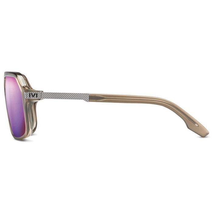 Sunglasses IVI VISION HUNTER Matte Dust Matte Gunmetal / Amethyst Flame Flash Lens