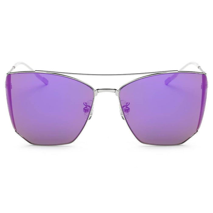 Sunglasses CRAMILO DORSET | CA06 Oversize Polygon Mirrored Lens Cat Eye