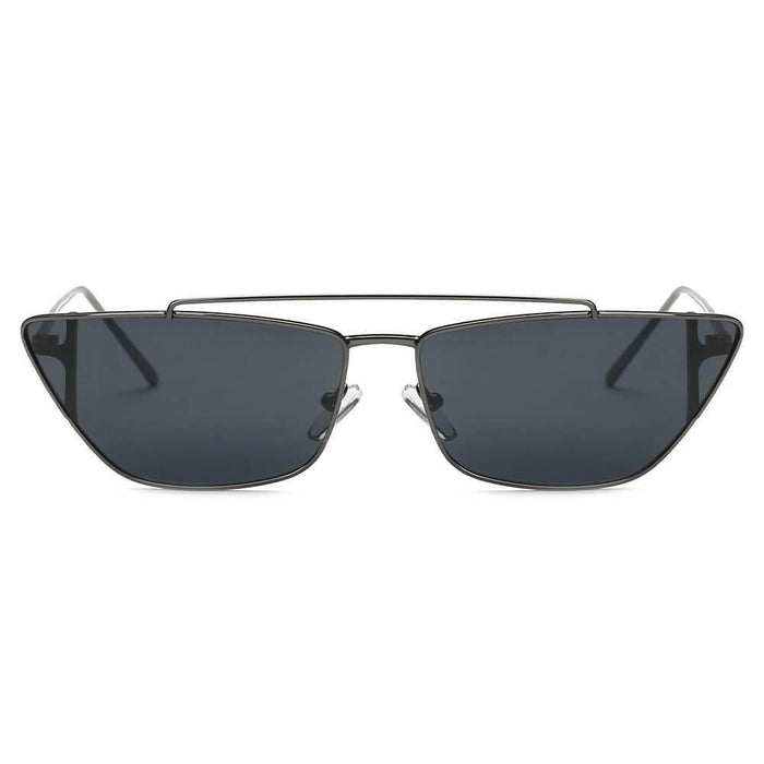 Sunglasses CRAMILO ESTEVAN | S3008 Women Metal Retro Flat Lens Rectangular