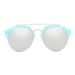 Sunglasses CRAMILO COROLLA | CA15 Half Frame Mirrored Lens Horned Rim Circle