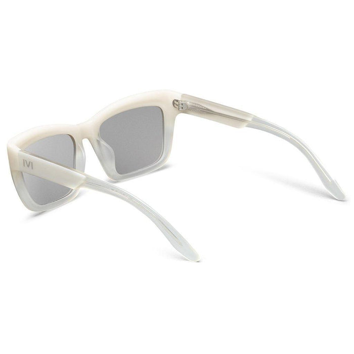 Sunglasses IVI VISION BONNIE Polished Ivory Fade / Light Blue Chrome Flash Lens