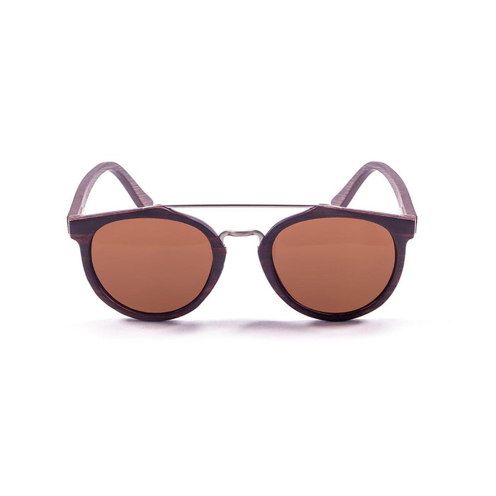 ocean sunglasses KRNglasses model GUETHARY SKU 73010.2 with matte brown frame and brown lens