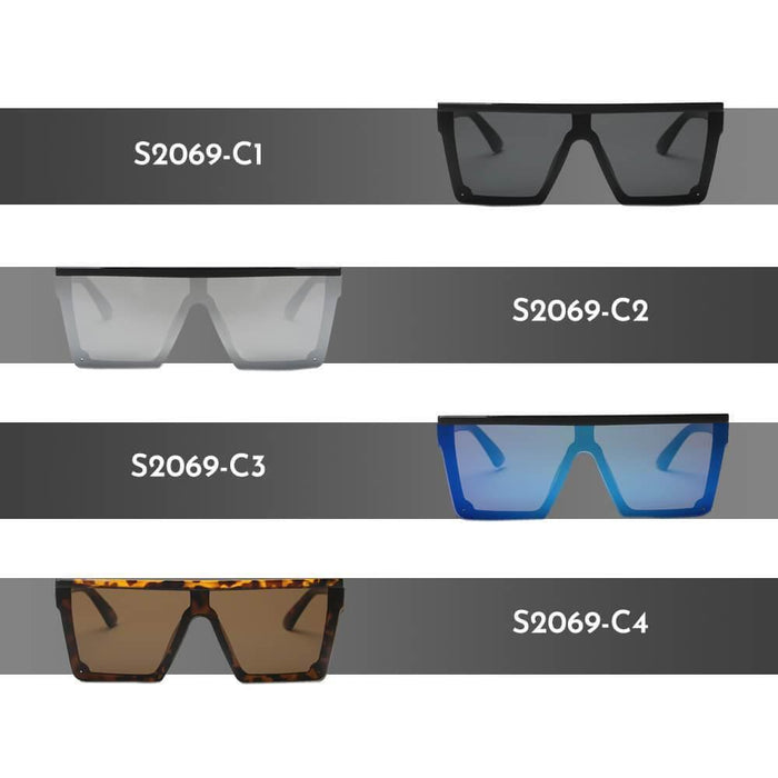 Sunglasses CRAMILO GUELPH | S2069 Flat Top Square Oversize Fashion