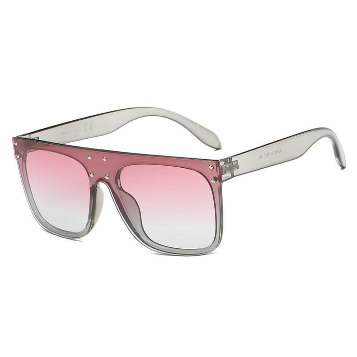 Sunglasses CRAMILO AKRON | S2060 Flat Top Oversize Mirrored Square Circle