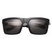 Sunglasses IVI VISION GIVING Polished Black Brushed Aluminum / Grey Lens