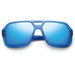 Sunglasses IVI VISION HUNTER Matte Midway Blue Antique Brass / Pacific Blue Flash Lens