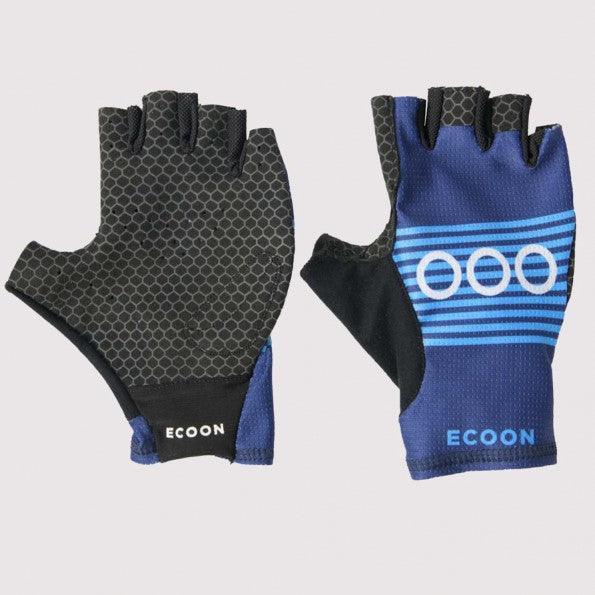 ecoon apparel cycling gloves alpe unisex sustainable clothing recyclable premium blue KRNglasses ECO170103TL