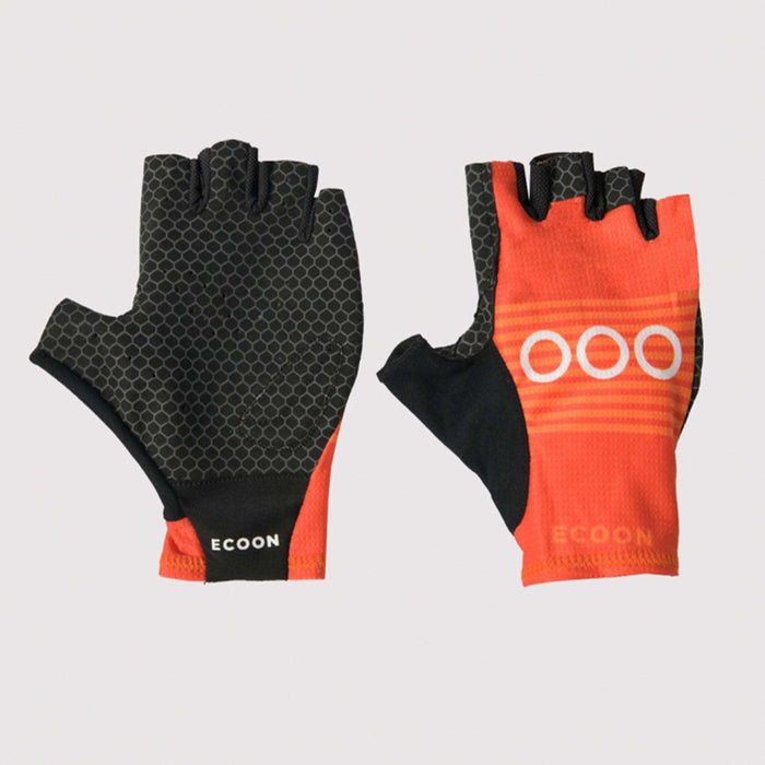 ecoon apparel cycling gloves alpe unisex sustainable clothing recyclable premium red KRNglasses ECO170123TL
