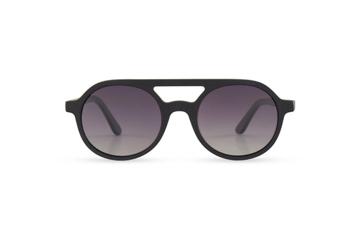 KYPERS sunglasses model AVELINE AV001 with black frame and gradient grey lens
