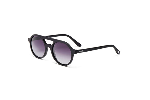 KYPERS sunglasses model AVELINE AV002 with black frame and purple revo lens