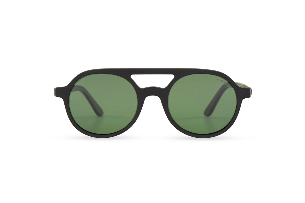 KYPERS sunglasses model AVELINE AV005 with glass frame and pink revo lens