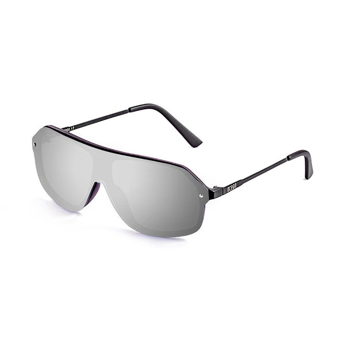 ocean sunglasses KRNglasses model BAI SKU 15200.5 with transparent grey frame and smoke lens