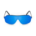 ocean sunglasses KRNglasses model BAI SKU 15200.15 with demy brown frame and revo sky blue flat lens