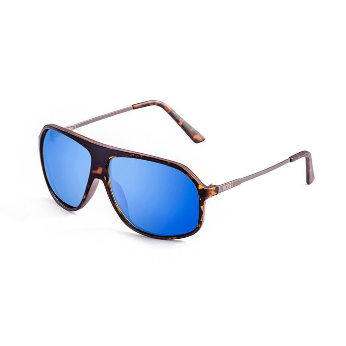 ocean sunglasses KRNglasses model BAI SKU 15200.19 with matte black frame and silver flat lens