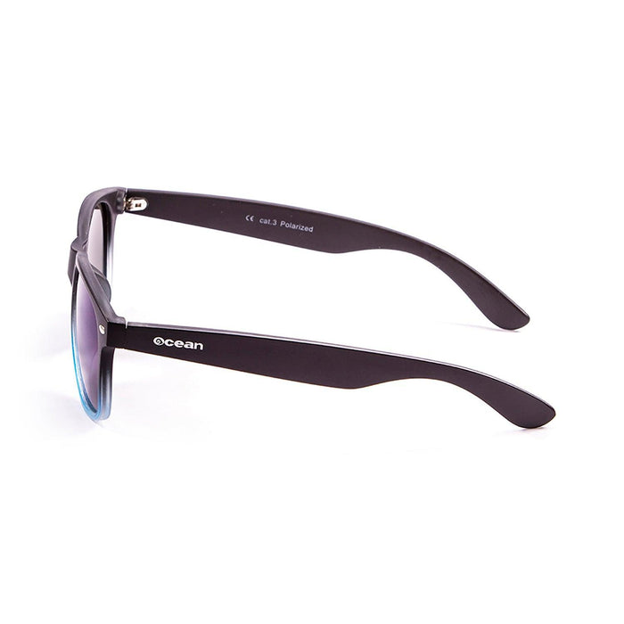 ocean sunglasses KRNglasses model BEACH SKU 18202.22 with blue navy frame and smoke lens