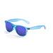ocean sunglasses KRNglasses model BEACH SKU 18202.5 with shiny black frame and revo green iridium lens
