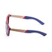ocean sunglasses KRNglasses model BEACH SKU 50010.5 with blue transparent frame and brown lens