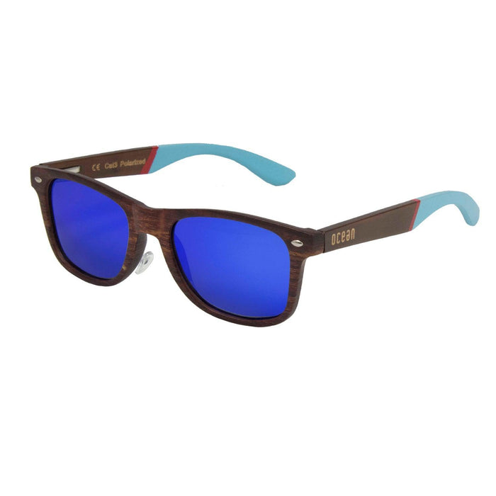 ocean sunglasses KRNglasses model BEACH SKU 50600.1 with black frame and smoke lens