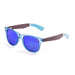 ocean sunglasses KRNglasses model BEACH SKU 50400.2 with bamboo dark frame and brown lens