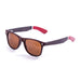 ocean sunglasses KRNglasses model BEACH SKU 50002.2 with bamboo dark frame and green revo lens